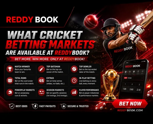 What Cricket Betting Markets Are Available at Reddybook