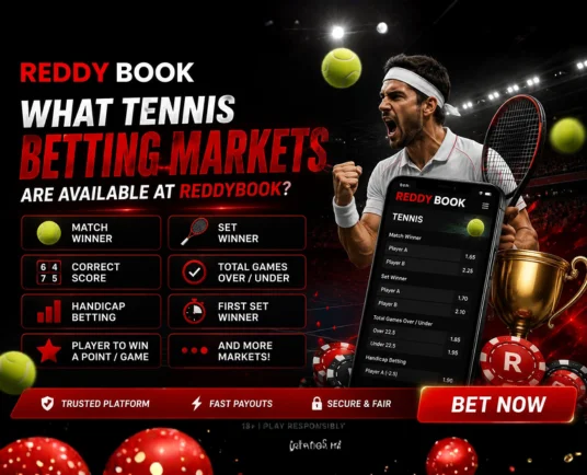 What Tennis Betting Markets Are Available at Reddybook